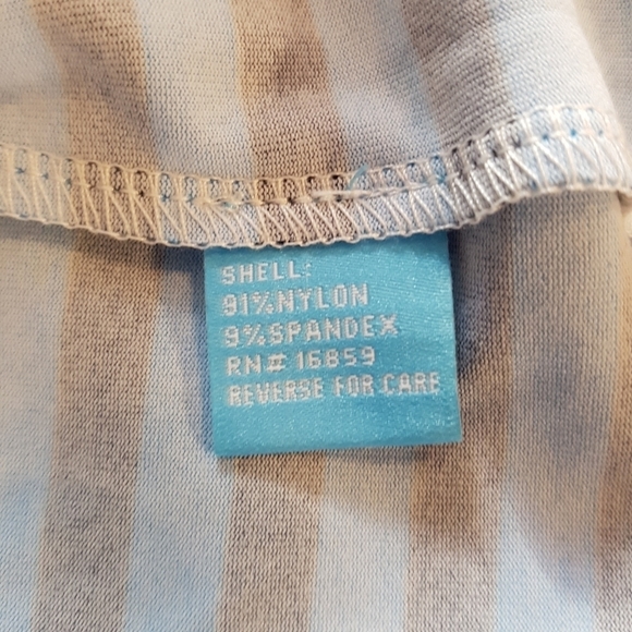 J. McLaughlin women's size small Nicola dress 2 tone blue stripe, NWT - Picture 8 of 8